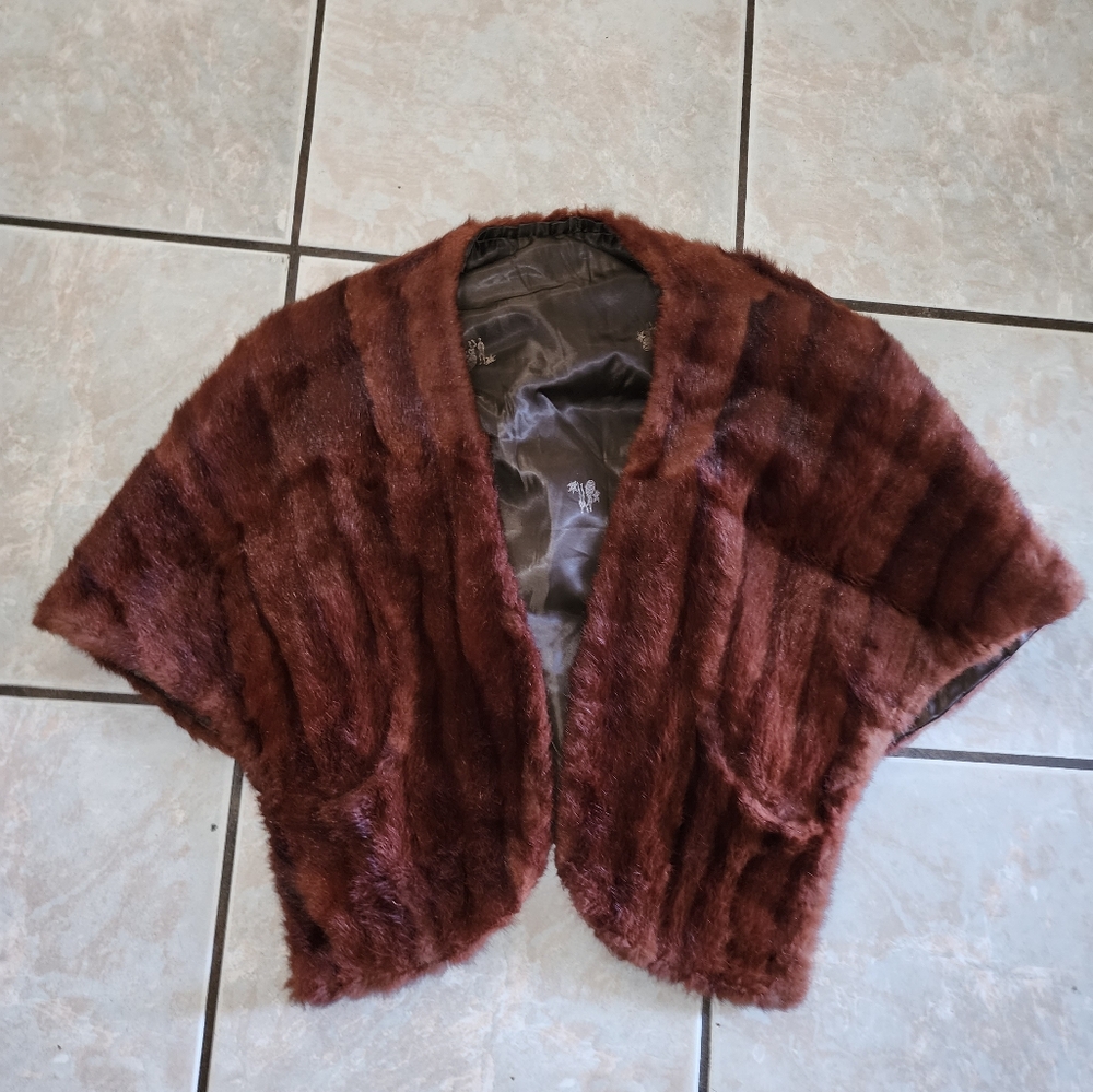 Custom Made Elegant Brown Fur Women's Jacket